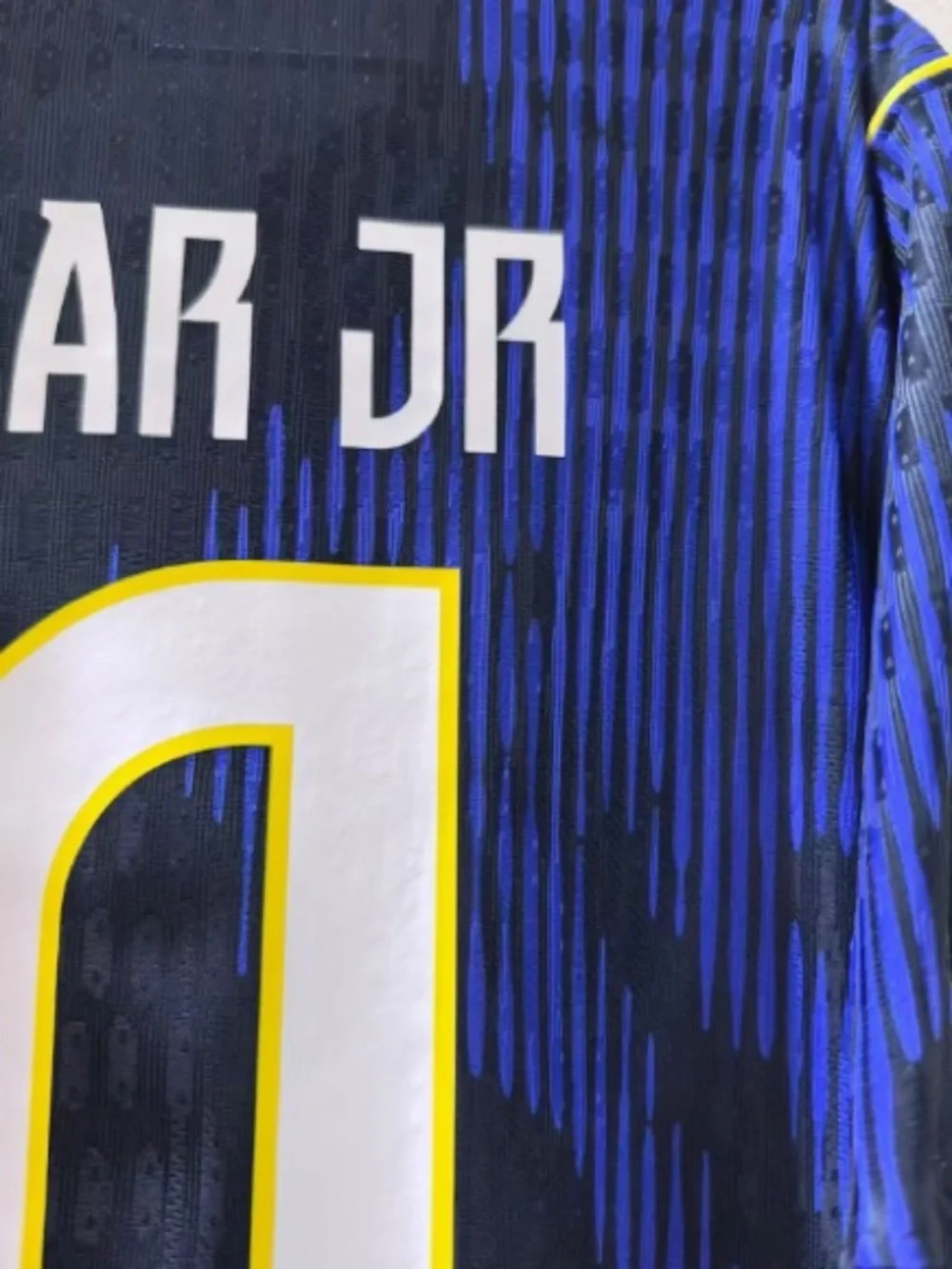 Jordan Brazil #10 Soccer Jersey in Navy, Teal & Yellow